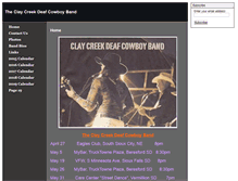 Tablet Screenshot of claycreekband.com